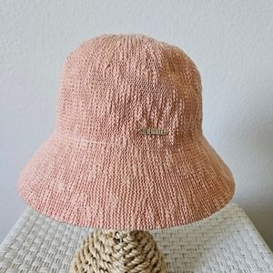 Steve Madden Peachy Pink Textured Bucket Hat